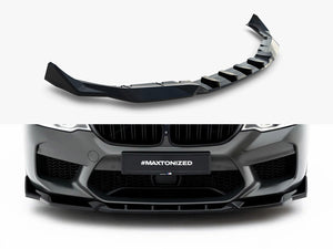Maxton Design BMW M5 F90 full body kit set, including front and rear bumpers and side skirts, in black with aerodynamic styling.
