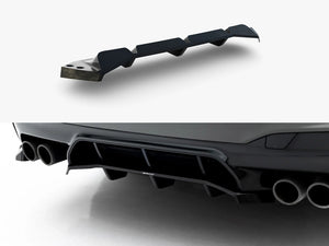 Maxton Design BMW M5 F90 full body kit set, including front bumper, side skirts, and rear diffuser, mounted on the car.