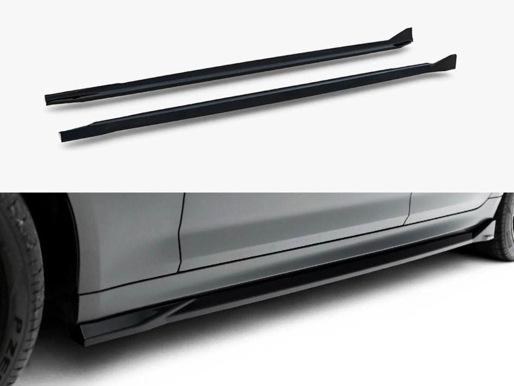 Full body kit set for BMW M5 F90 by MAXTON® DESIGN, including front bumper, side skirts, and rear diffuser in the Maxton Design style.