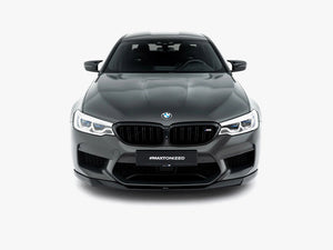 Maxton Design BMW M5 F90 full body kit set, including front lip, side skirts, and rear diffuser, assembled on a sleek sports car.