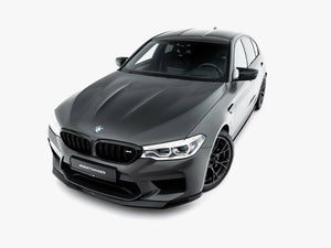 Maxton Design BMW M5 F90 full body kit set, including front and rear bumpers and side skirts, in black finish.
