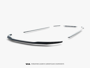 Maxton Design BMW M5 F90 full body kit set including front bumper, side skirts, and rear diffuser, black aerodynamic car accessories