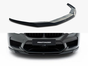 Maxton Design BMW M5 F90 full body kit set, including front bumper, side skirts, and rear diffuser, in black finish.
