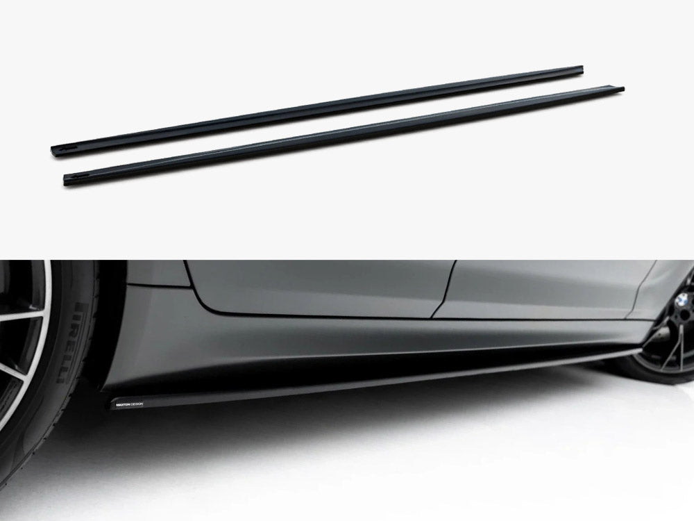 BMW M5 F90 full body kit set by MAXTON® DESIGN, featuring aerodynamic front and rear bumpers, side skirts, and styling components.