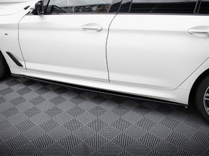 Maxton Design BMW 5 Series G30 M-Pack full body kit with front splitter, side skirts, and rear diffuser on a sedan model.