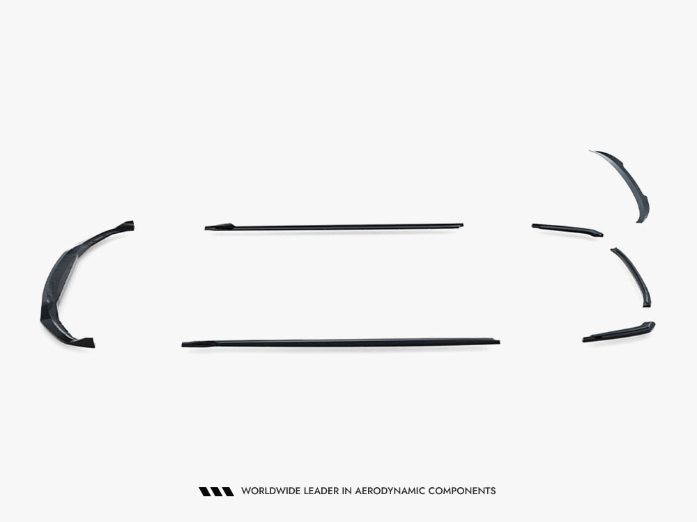 Maxton Design BMW 5 Series G30 M-Pack full body kit including front bumper, side skirts, and rear diffuser on a sedan.