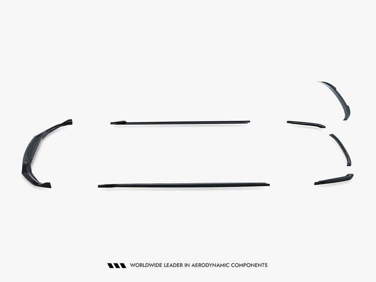 Maxton Design BMW 5 Series G30 M-Pack full body kit including front bumper, side skirts, and rear diffuser on a sedan.