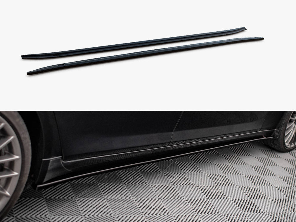 Maxton Design BMW 7 Series F01 M-Pack side skirts and diffusers, sporty aerodynamic body kit components for BMW 7 M-Pack F01.