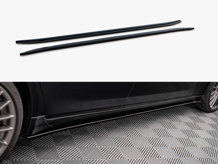 Maxton Design BMW 7 Series F01 M-Pack side skirts and diffusers, sporty aerodynamic body kit components for BMW 7 M-Pack F01.