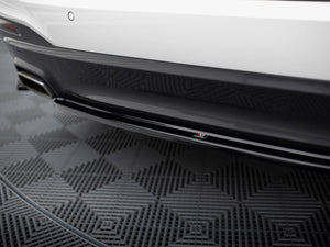 Maxton Design BMW 5 Series G31 M-Pack touring body kit with front and rear bumper modifications, in black for sporty styling.