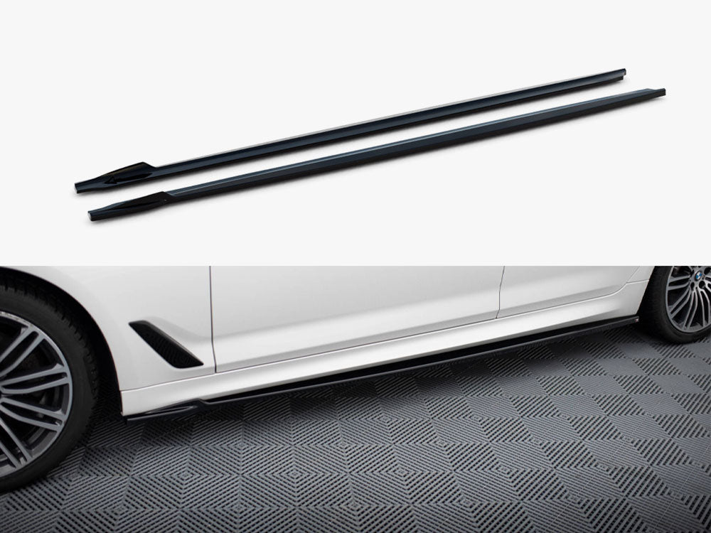 Maxton Design BMW 5 Series Touring G31 M-Pack full body kit, including front and rear bumpers, side skirts, in black finish.