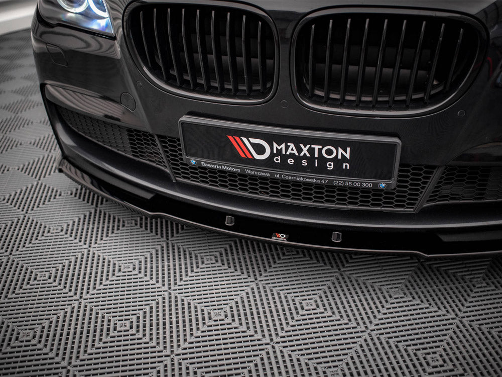 Maxton Design BMW 7 Series F01 full body kit, including front lip, side skirts, and rear diffuser, for sporty styling.