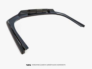 Maxton Design BMW 7 Series G70 rear splitter with vertical bars, compatible with M-Pack, body and styling accessory.