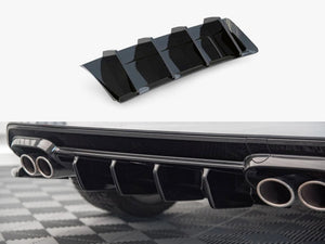 Maxton Design rear valance for Cupra Ateca Mk1 and facelift, showcasing sleek black aerodynamic car bumper accessory.