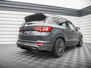 Maxton Design rear valance for Cupra Ateca Mk1 and facelift, black plastic car body accessory with aerodynamic styling