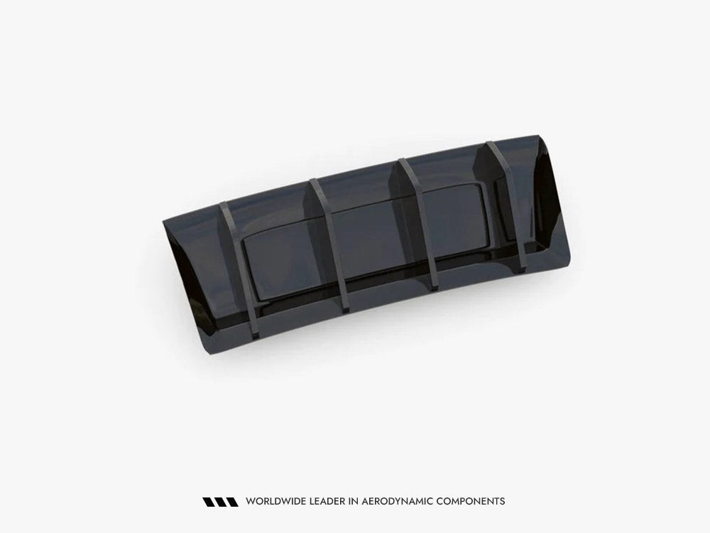 Maxton Design rear valance for Cupra Ateca Mk1 and facelift, carbon fiber look, mounted on the vehicle rear.