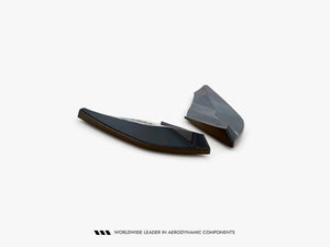 Maxton Design rear side splitters for Cupra Ateca Mk1 and Mk1 Facelift, black aerodynamic car accessories, close-up view