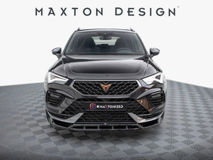 Maxton Design full body kit for Cupra Ateca Mk1 Facelift, including front and rear bumper extensions and side skirts, in black.