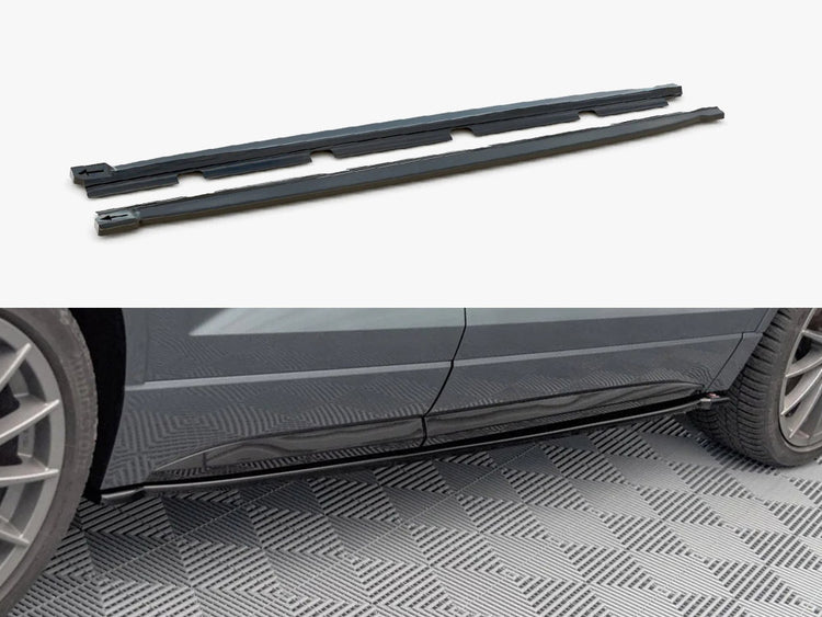 Maxton Design Cupra Ateca Mk1 Facelift full body kit, including front and rear bumpers and side skirts, in black finish.