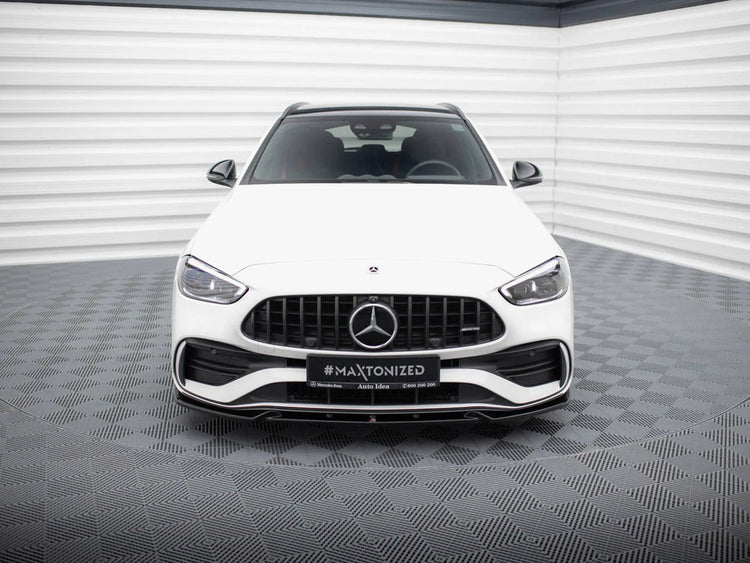 Maxton Design Mercedes-Benz C AMG-Line W206 front splitter, V.1 style, for AMG W206 models, body and styling accessory.