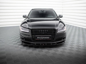 Maxton Design Audi A8 D4 facelift full body kit with aerodynamic styling, including front and rear bumper components.
