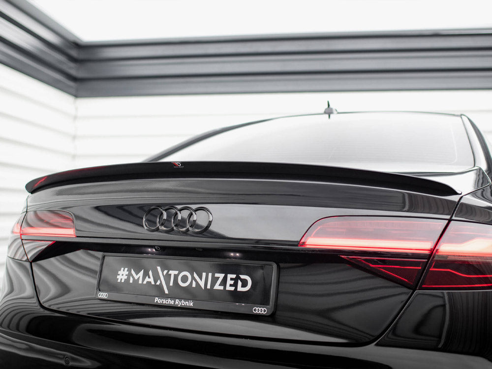 Maxton Design Audi A8 Long D4 Facelift full body kit with front and rear bumper extensions, side skirts, and styling components.