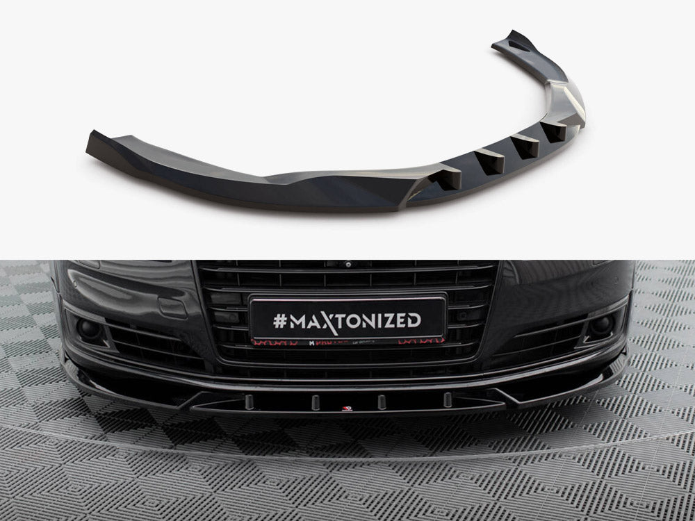 Maxton Design full body kit for Audi A8 Long D4 facelift, featuring front and rear bumper enhancements and side skirts.