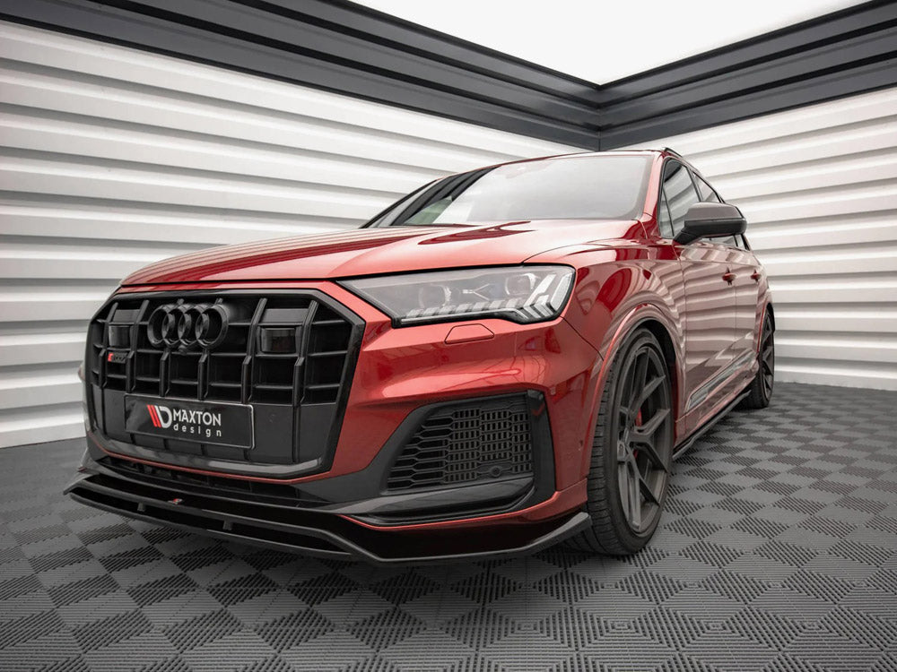 Maxton Design full body kit set for Audi SQ7 Mk2 facelift, includes front and rear body styling components with sleek design elements.