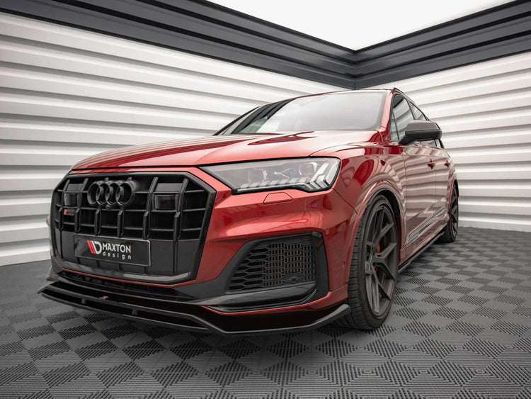 Maxton Design full body kit set for Audi SQ7 Mk2 facelift, includes front and rear body styling components with sleek design elements.