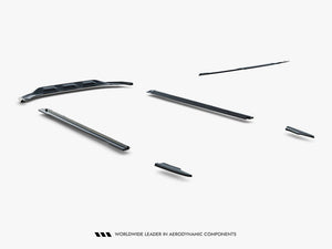 Maxton Design Audi SQ7 Mk2 (4M) facelift full body kit set, includes front and rear bumpers and side skirts, in black finish.