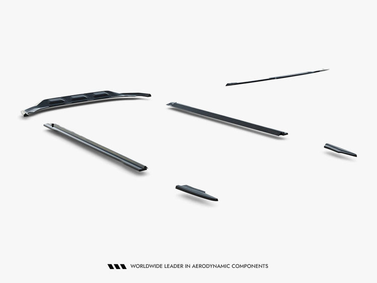 Maxton Design Audi SQ7 Mk2 (4M) facelift full body kit set, includes front and rear bumpers and side skirts, in black finish.