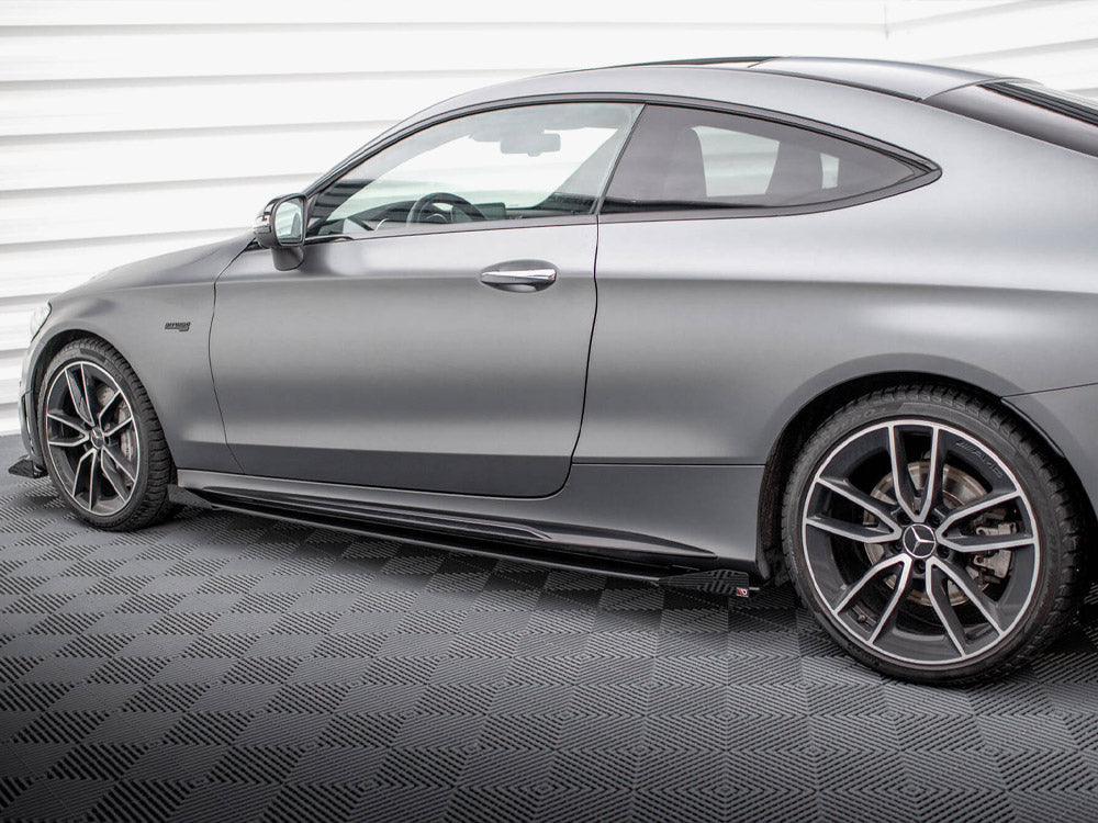 Maxton Design Side Flaps Mercedes-AMG C43 Coupe / Cabrio C205 Facelift / A205 Facelift