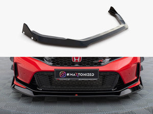 Maxton Design Front Splitter V.1 + Flaps Honda Civic Type-R Mk 11 - Wayside Performance 