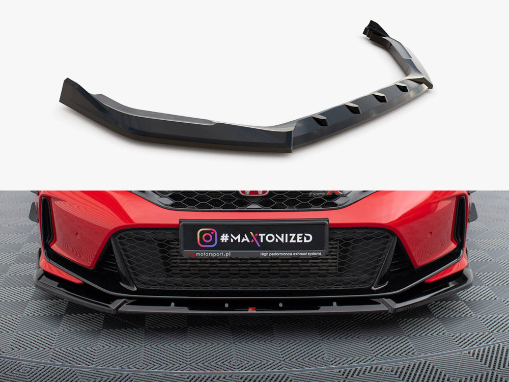 Maxton Design Front Splitter V.2 Honda Civic Type-R Mk 11 - Wayside Performance 