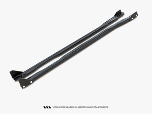 Maxton Design Side Skirts Diffusers V.1 + Flaps Honda Civic Type-R Mk 11 - Wayside Performance 