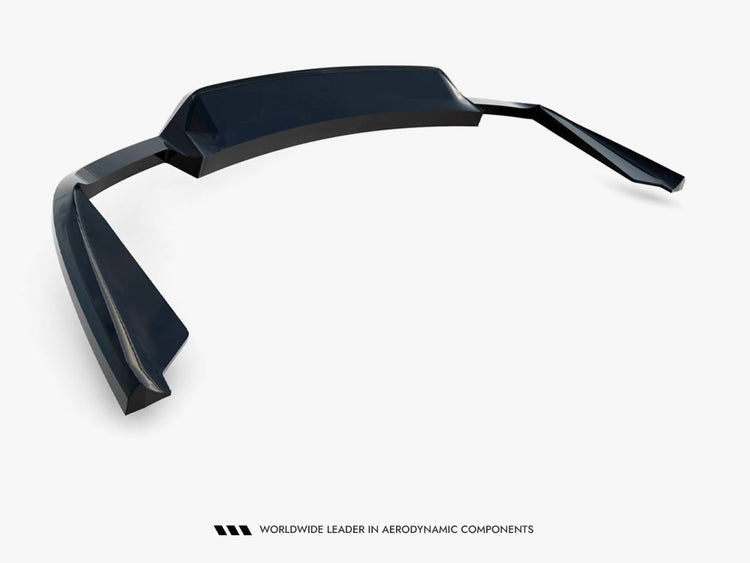 Maxton Design Maserati Ghibli Mk3 facelift central rear splitter with vertical bars, body and styling accessory in black finish.