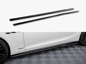 Maxton Design Maserati Ghibli Mk3 Facelift side skirts and diffusers for body styling, featuring sleek aerodynamic design.