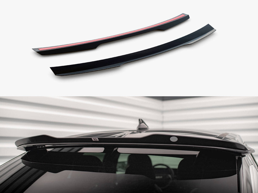 Maxton Design Kia EV6 GT-Line Mk1 upper spoiler cap for body and styling, black aerodynamic car accessory.