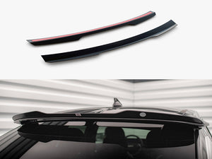 Maxton Design Kia EV6 GT-Line Mk1 upper spoiler cap for body and styling, black aerodynamic car accessory.