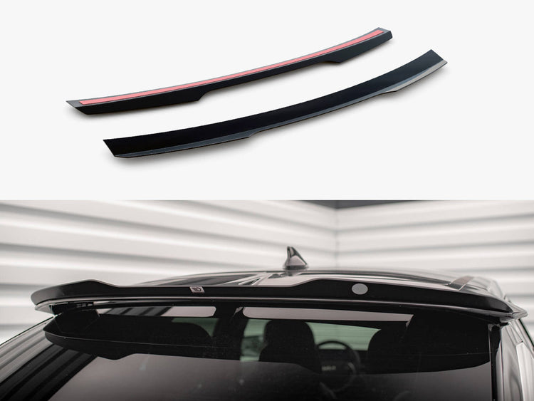Maxton Design Kia EV6 GT-Line Mk1 upper spoiler cap for body and styling, black aerodynamic car accessory.