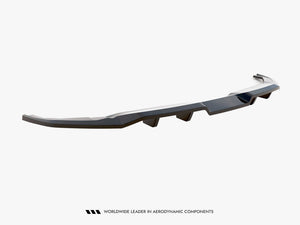 Maxton Design Kia EV6 GT-Line Mk1 rear splitter with vertical bars, body and styling accessory for enhanced aerodynamics.