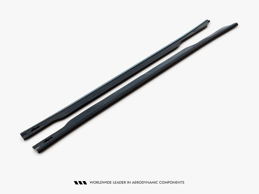 Maxton Design Kia EV6 GT-Line Mk1 side skirts and diffusers, black body styling components for enhanced aerodynamics.