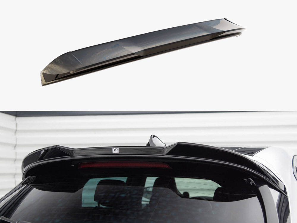 Maxton Design 3D Maserati Grecale GT spoiler in black, designed for Modena Mk1, shown on a vehicle, enhancing sporty style.