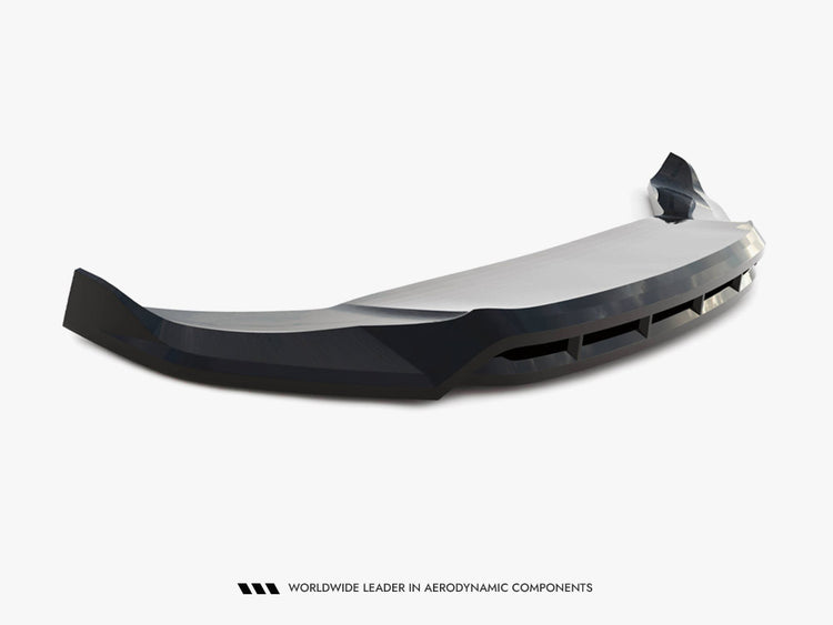 Maxton Design front splitter for Maserati Grecale GT and Modena Mk1, body and styling accessory, black aerodynamic car part
