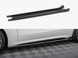 Maxton Design Maserati Grecale GT side skirts diffuser in black, enhancing vehicle body styling and aerodynamics.