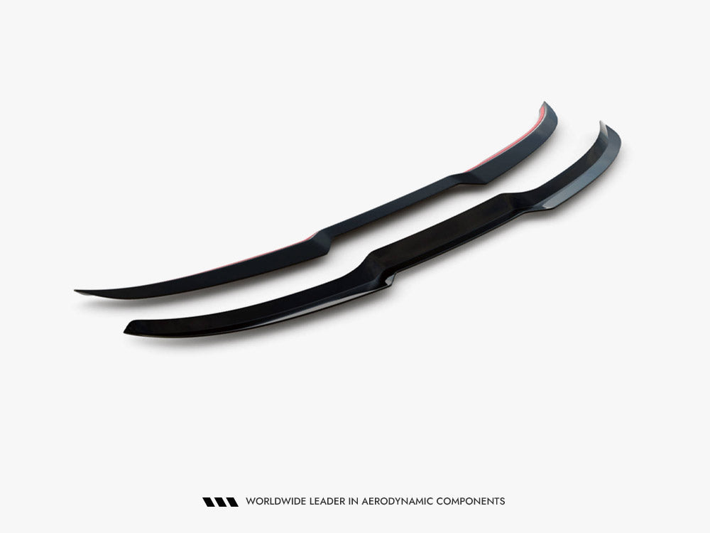 Maxton Design spoiler CAP for Maserati Levante Mk1, body & styling accessory, shown on car with close-up of spoiler detail.