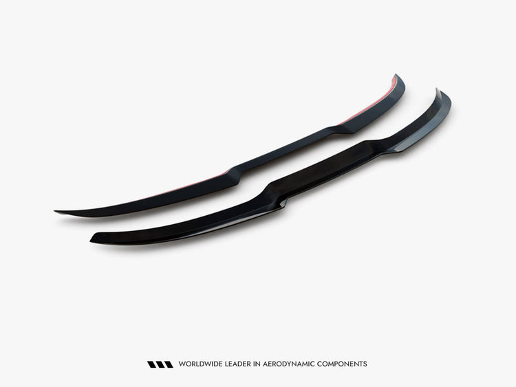 Maxton Design spoiler CAP for Maserati Levante Mk1, body & styling accessory, shown on car with close-up of spoiler detail.