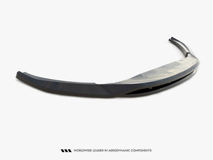 Maxton Design front splitter for Maserati Levante GTS Trofeo Mk1, body and styling accessory in black with aerodynamic design.