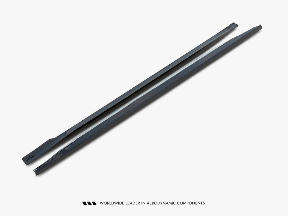 Maxton Design side skirts and diffusers for Maserati Levante Mk1, sleek body styling components in black finish.