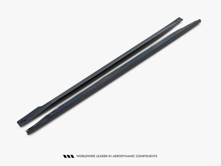 Maxton Design side skirts and diffusers for Maserati Levante Mk1, sleek body styling components in black finish.